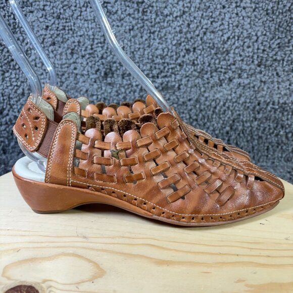 Pikolinos Shoe Romana Slingback Gladiator Sandals Womens Size 8 Brown Leather